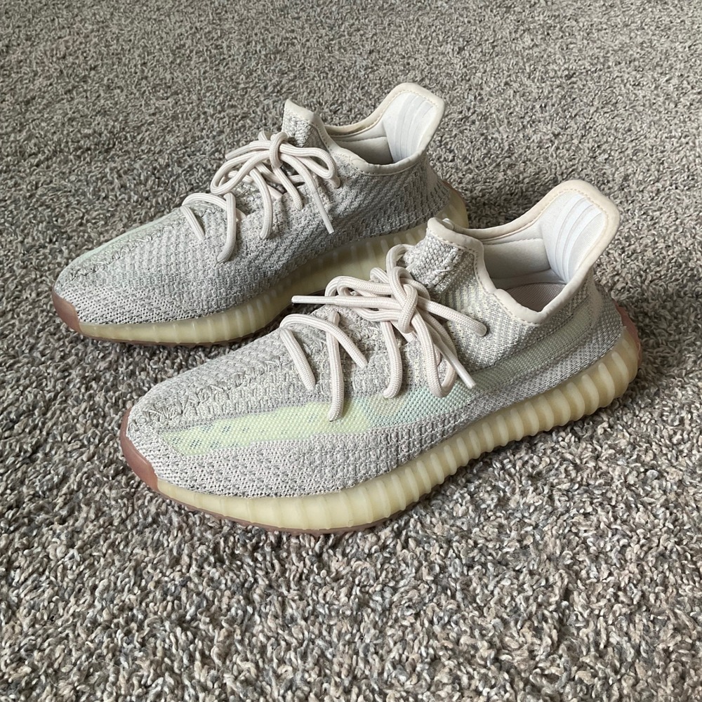 Adidas Yeezy Boost 350 V2 Citrin Sneakers Mens Size 7 Primeknit Boost Shoes